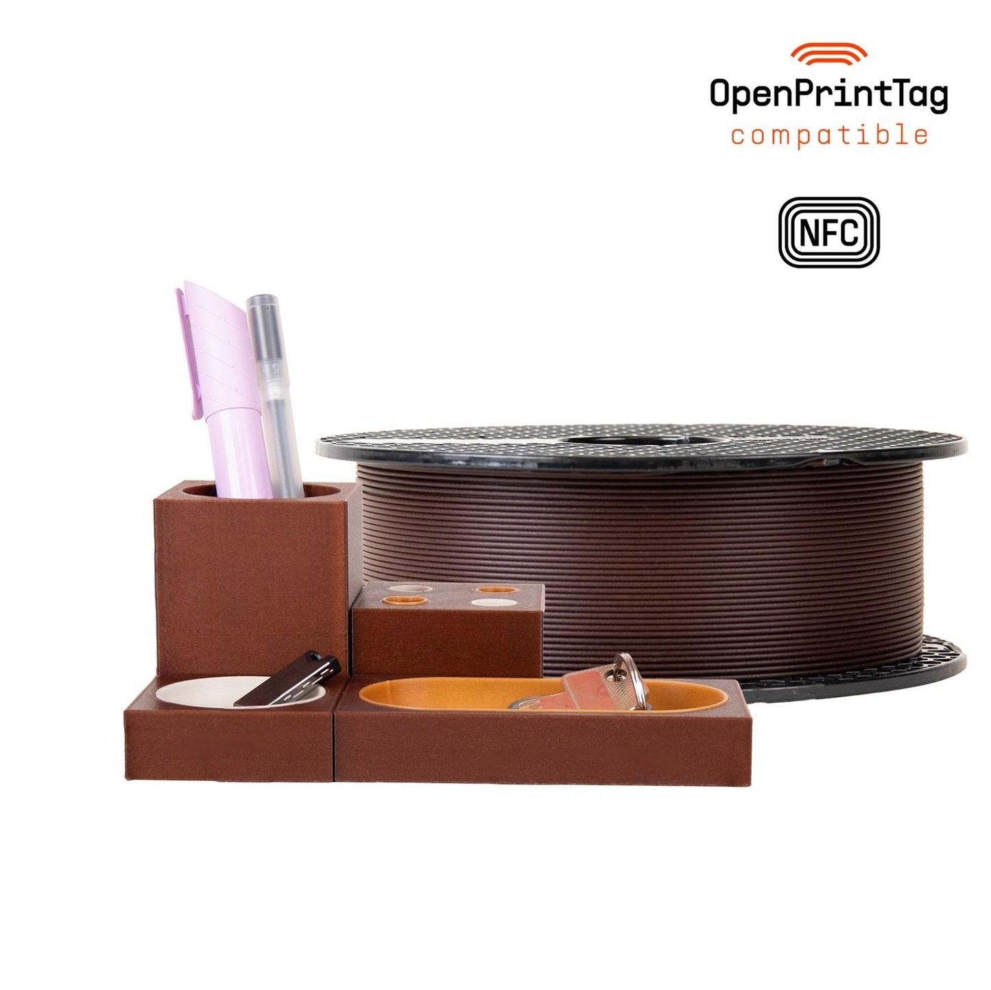 Prusament rPLA 1 kg (NFC) — Wine 1 kg spool