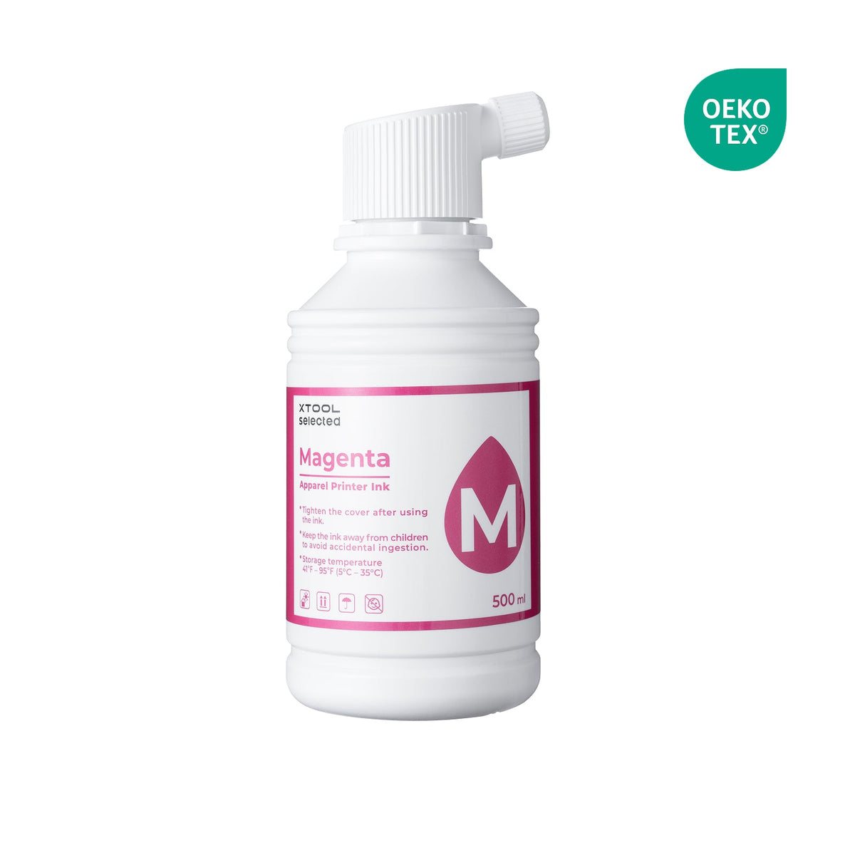 Apparel Printer Ink - Magenta 500 ml — official xTool product image