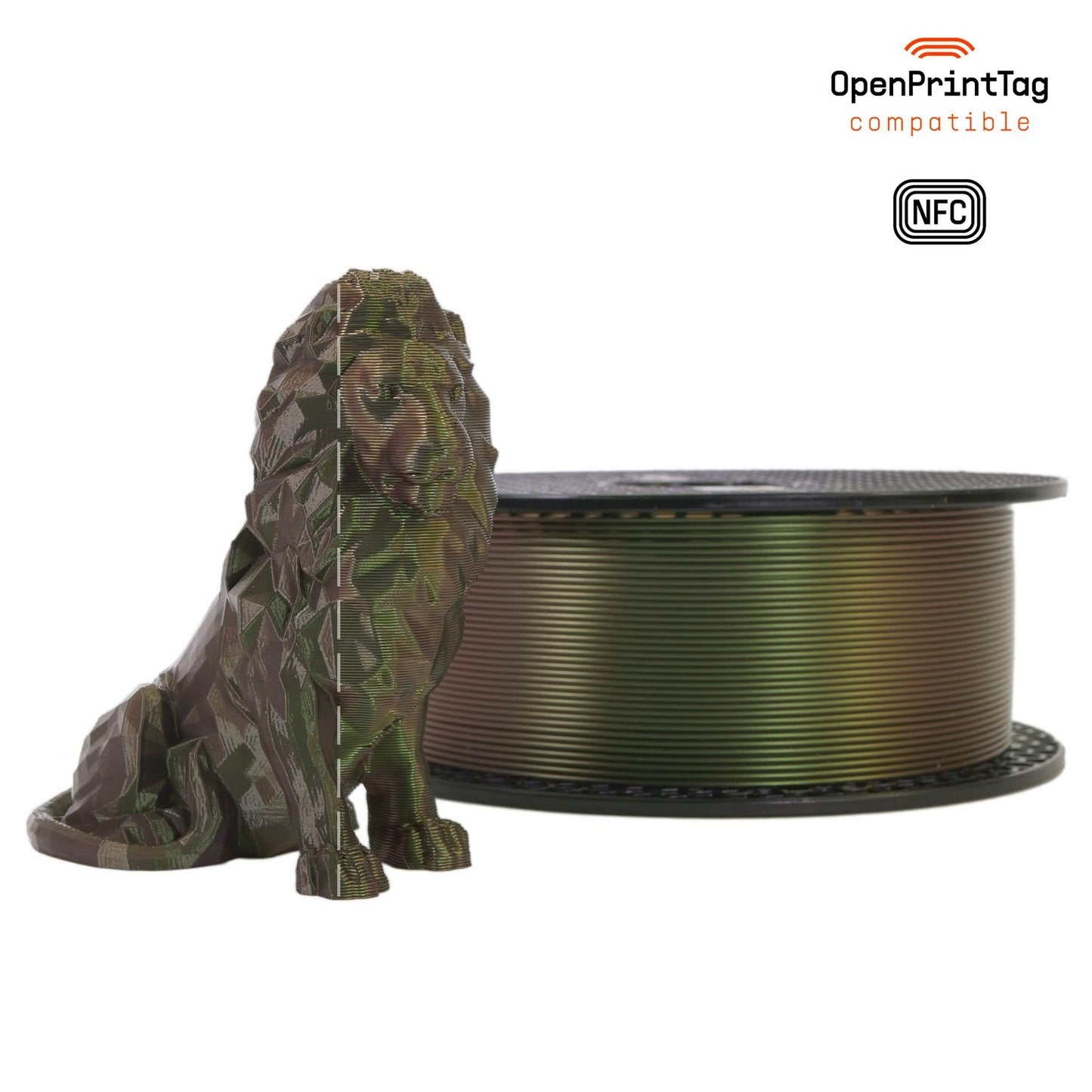 Prusament Mystic PLA 1 kg (NFC) — Mystic Green 1 kg spool