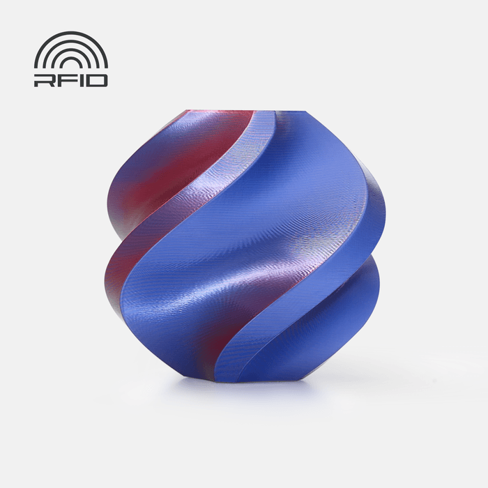 PLA Silk-Midnight Blaze (Blue-Red) – Filament from Bambu Lab Canada, available through NEX3D