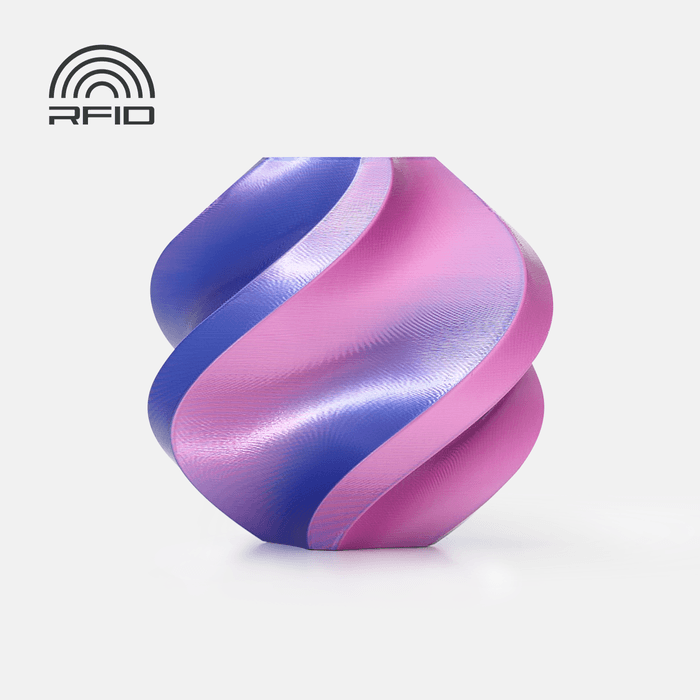 PLA Silk-Neon City (Blue-Magenta) – Filament from Bambu Lab Canada, available through NEX3D