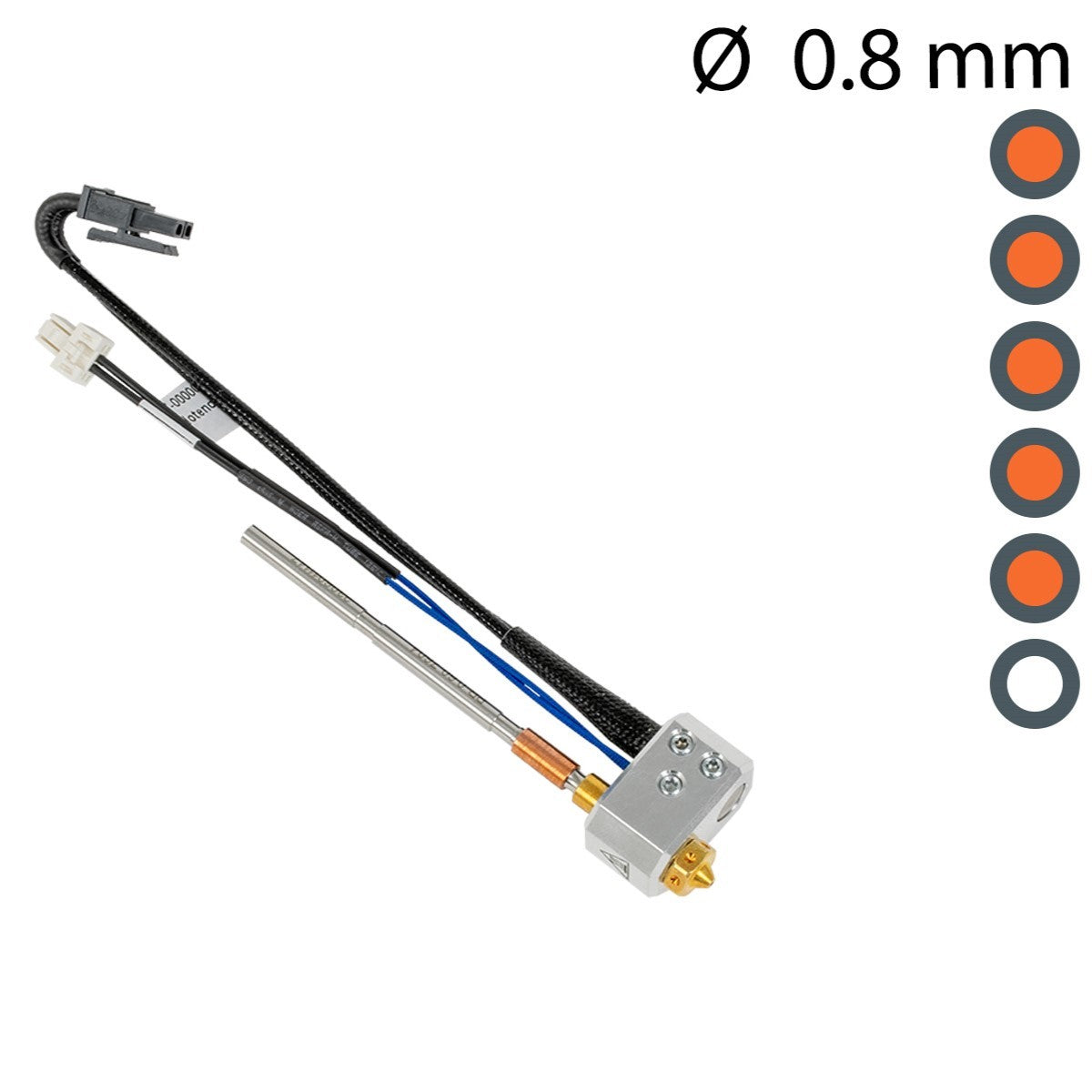 Nextruder Hotend brass — 0.8