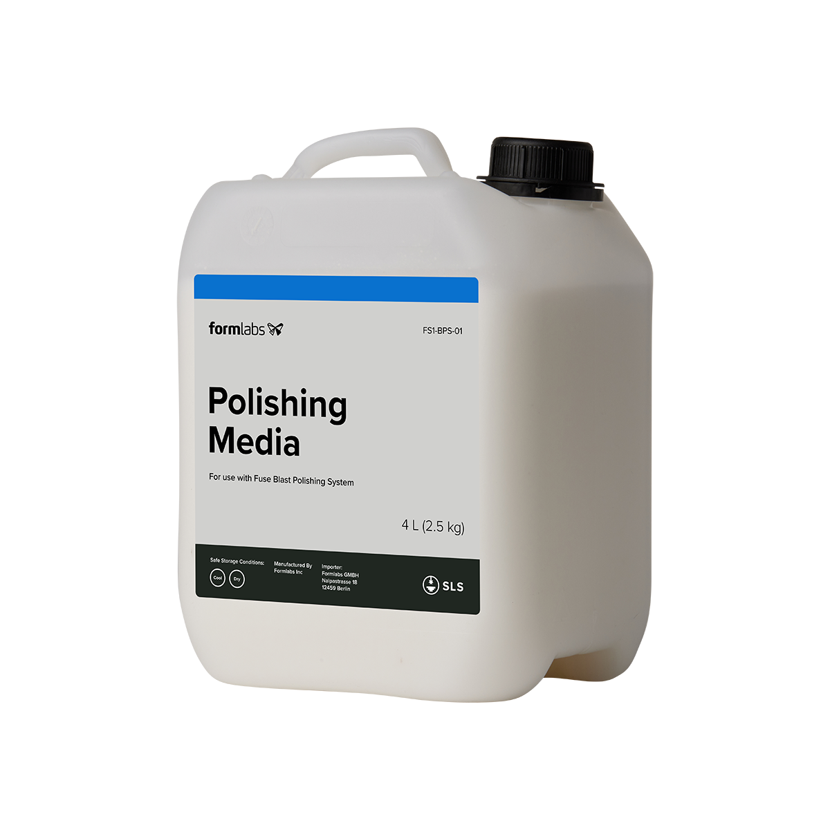 Formlabs Fuse Blast Polishing Media container