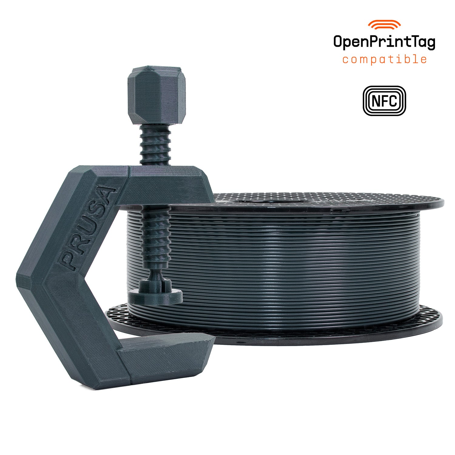 Prusament PETG 1 kg (NFC) — Anthracite Grey 1 kg spool