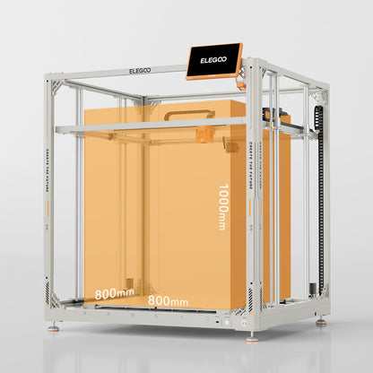ELEGOO OrangeStorm Giga 800 by 800 by 1000 millimetre build volume