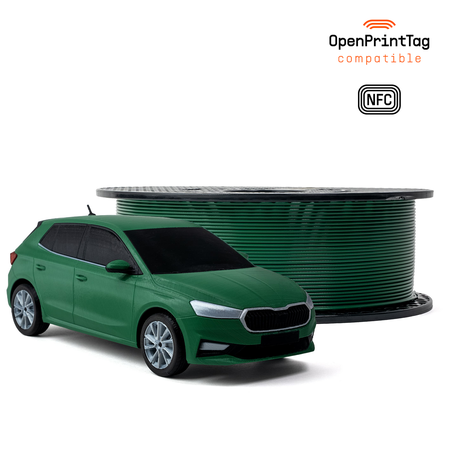 Prusament PLA 1 kg (NFC) — Emerald Green 1 kg spool