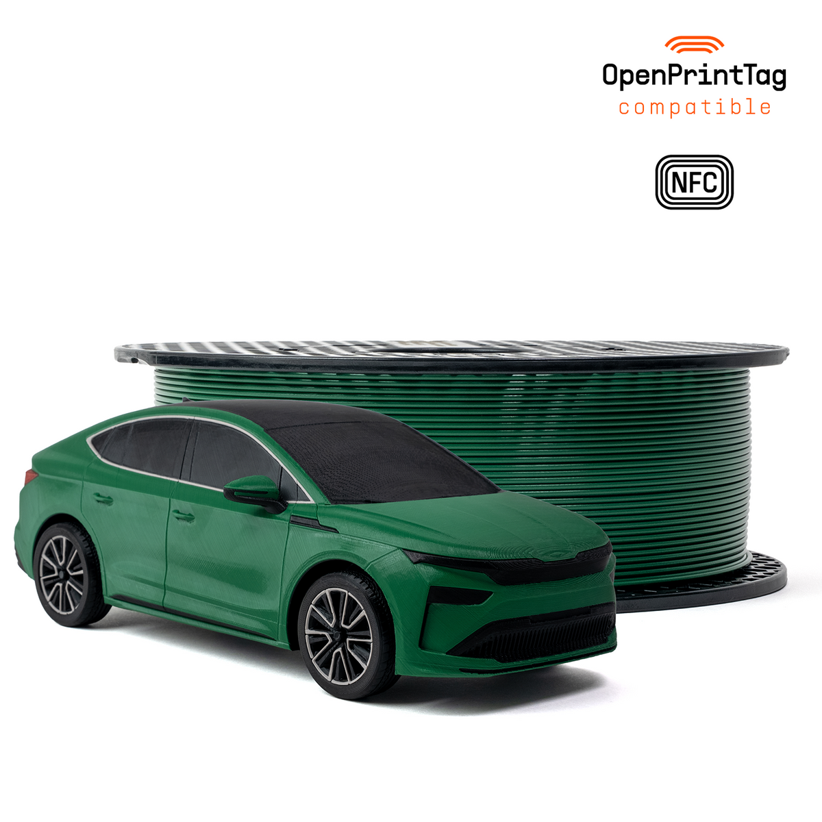 Prusament PETG 1 kg (NFC) — Emerald Green 1 kg spool