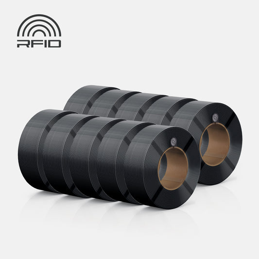 Bambu PLA Basic Refill Bundle — Black, 10 rolls