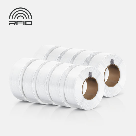 Bambu PLA Basic Refill Bundle — Jade White, 10 rolls