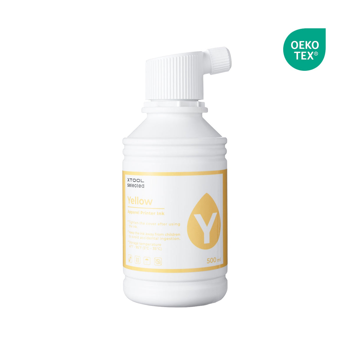 Apparel Printer Ink - Yellow 500 ml — official xTool product image
