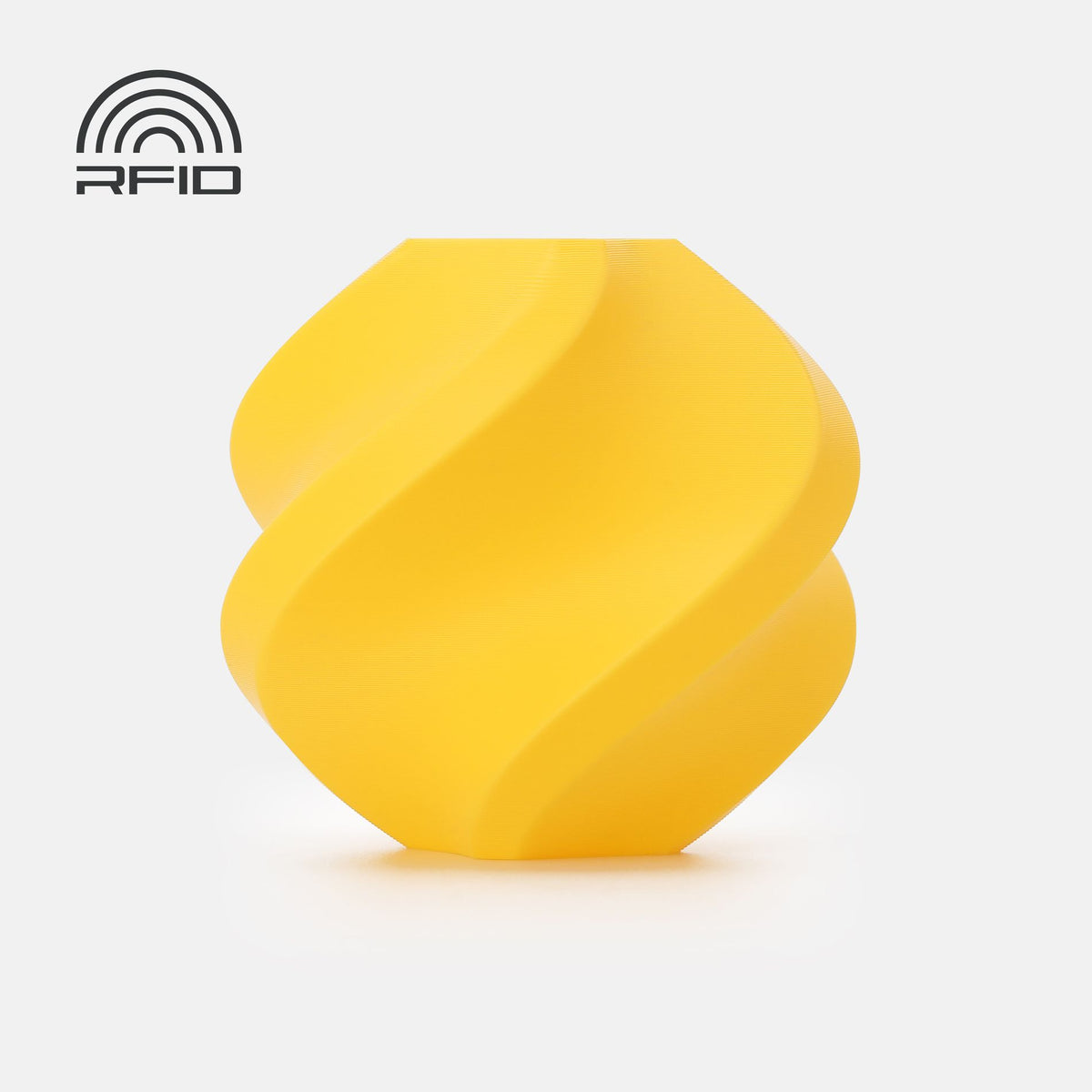 Bambu PLA Tough+ — Yellow filament sample