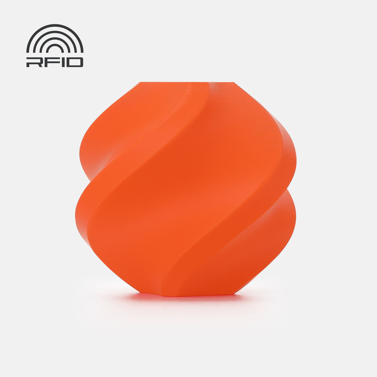 Bambu PLA Tough+ — Orange filament sample