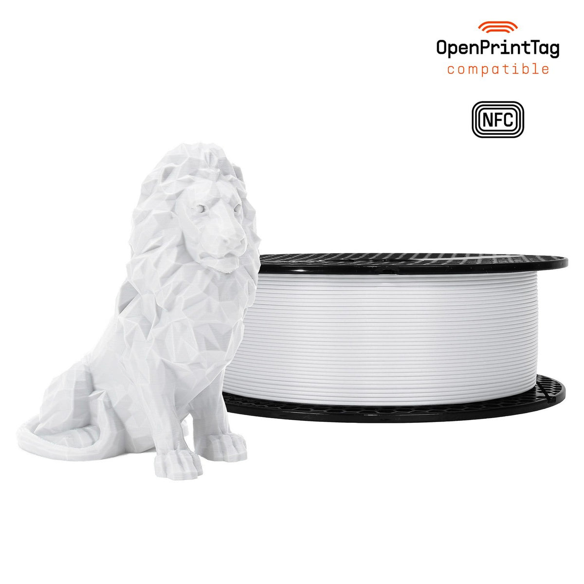 Prusament PLA 1 kg (NFC) — Pristine White 1 kg spool