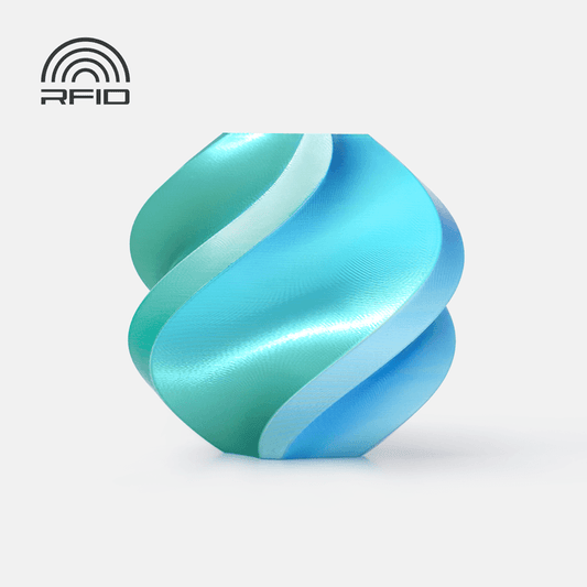 PLA Silk-Blue Hawaii (Blue-Green) – Filament from Bambu Lab Canada, available through NEX3D