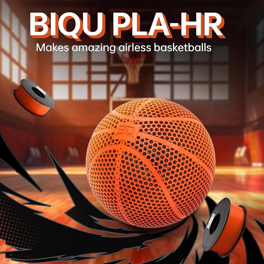 Airless basketball printed with BIQU PLA-HR Flexible Filament