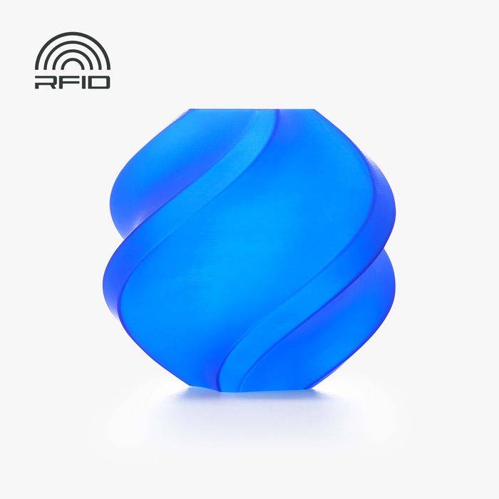 Bambu PLA Translucent Glass Pack — 4 × 1 kg — Blue (13611) component colour