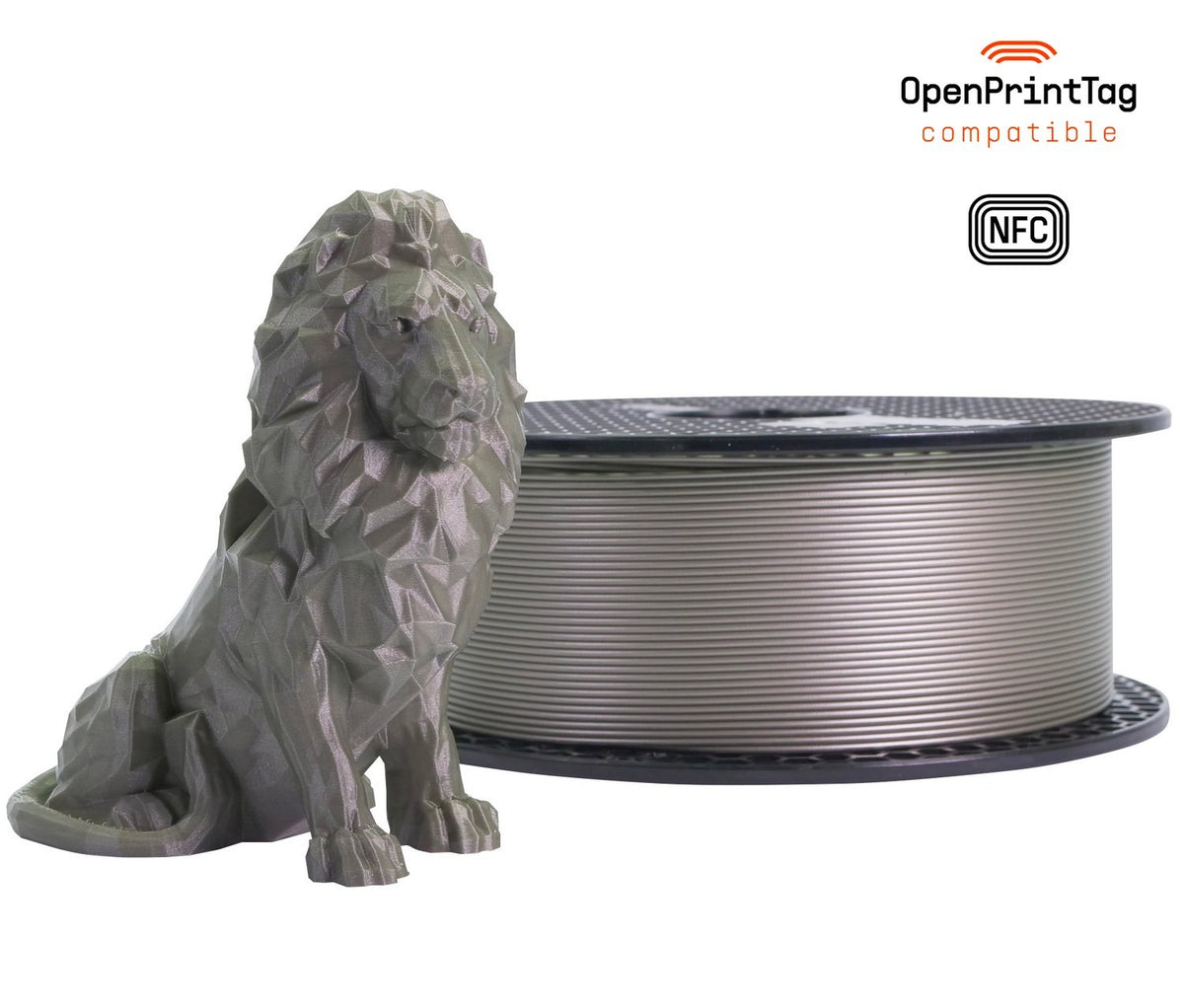 Prusament PLA 1 kg (NFC) — Pearl Mouse 1 kg spool