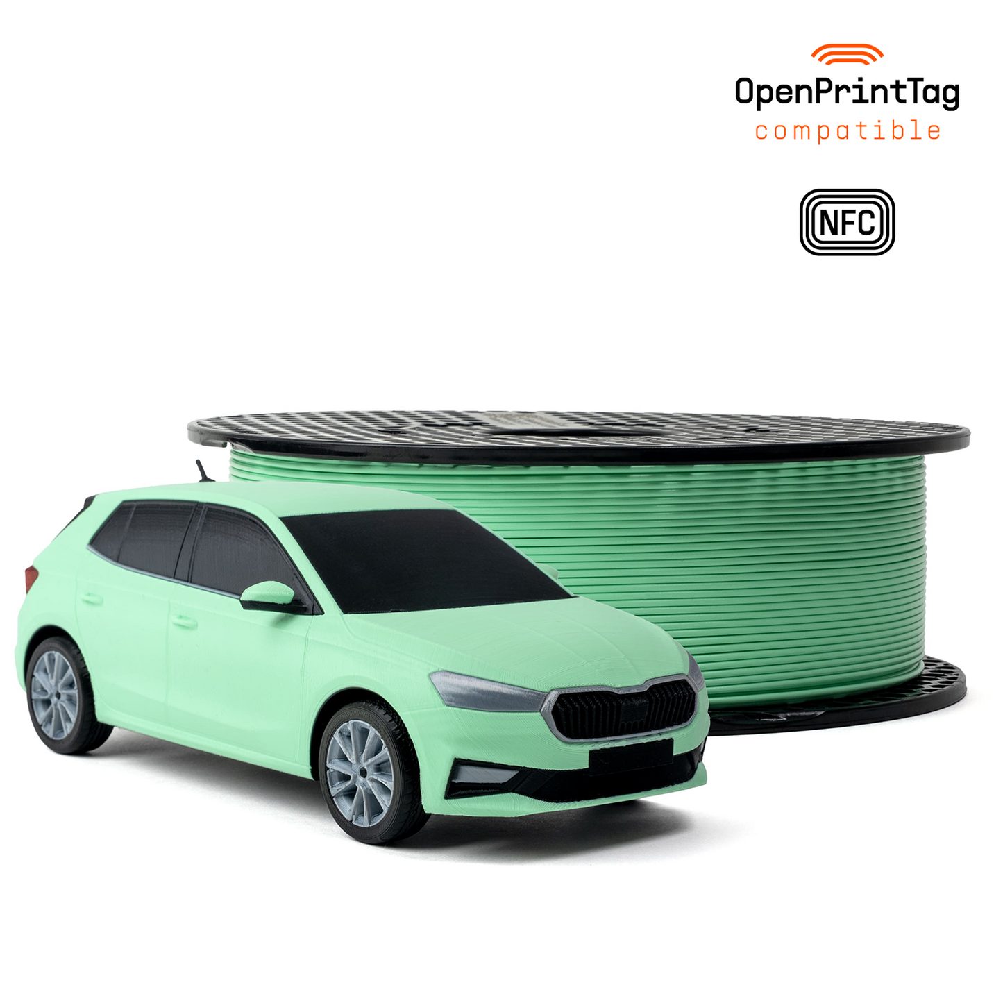 Prusament PLA 1 kg (NFC) — Electric Green 1 kg spool