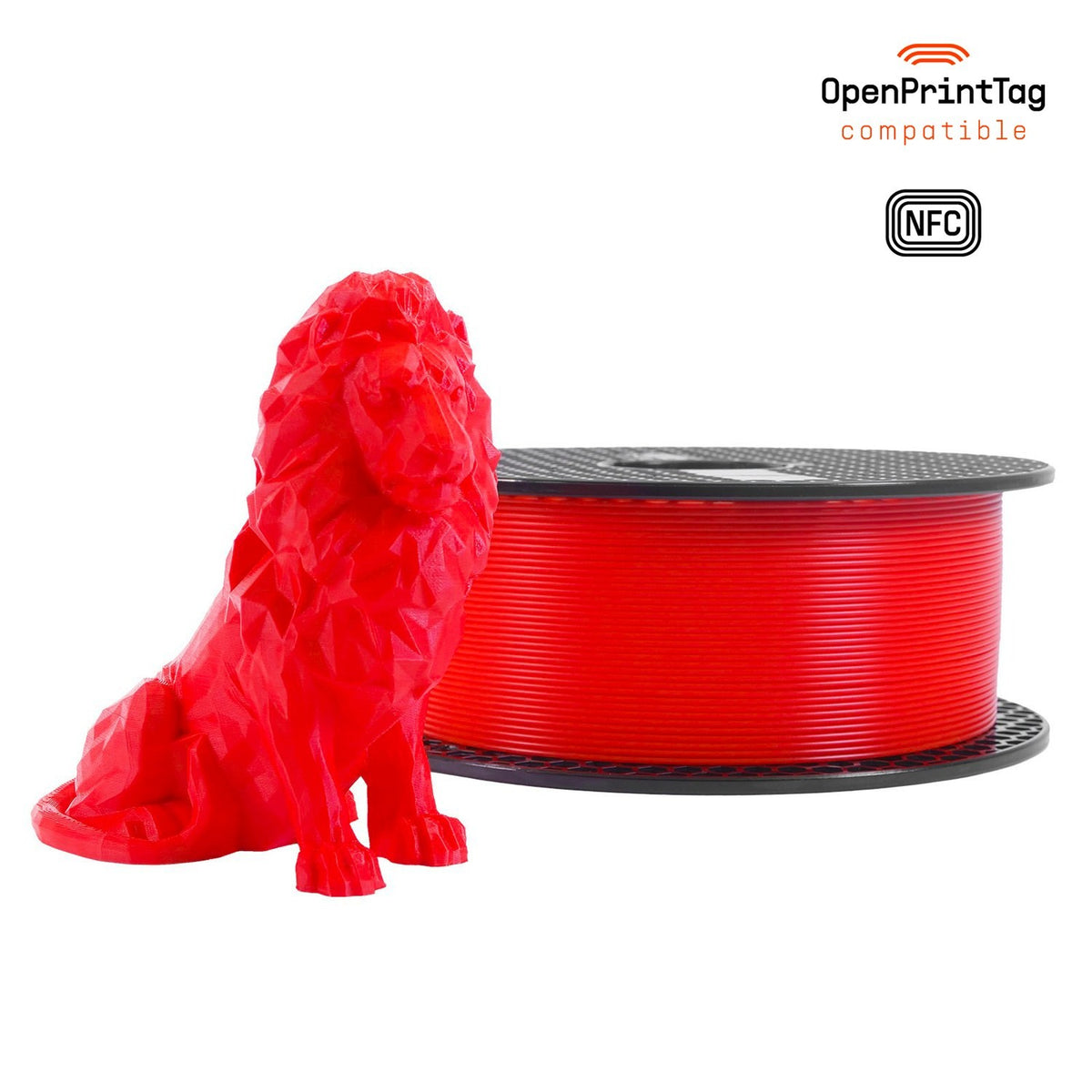 Prusament PLA 1 kg (NFC) — Lipstick Red 1 kg spool