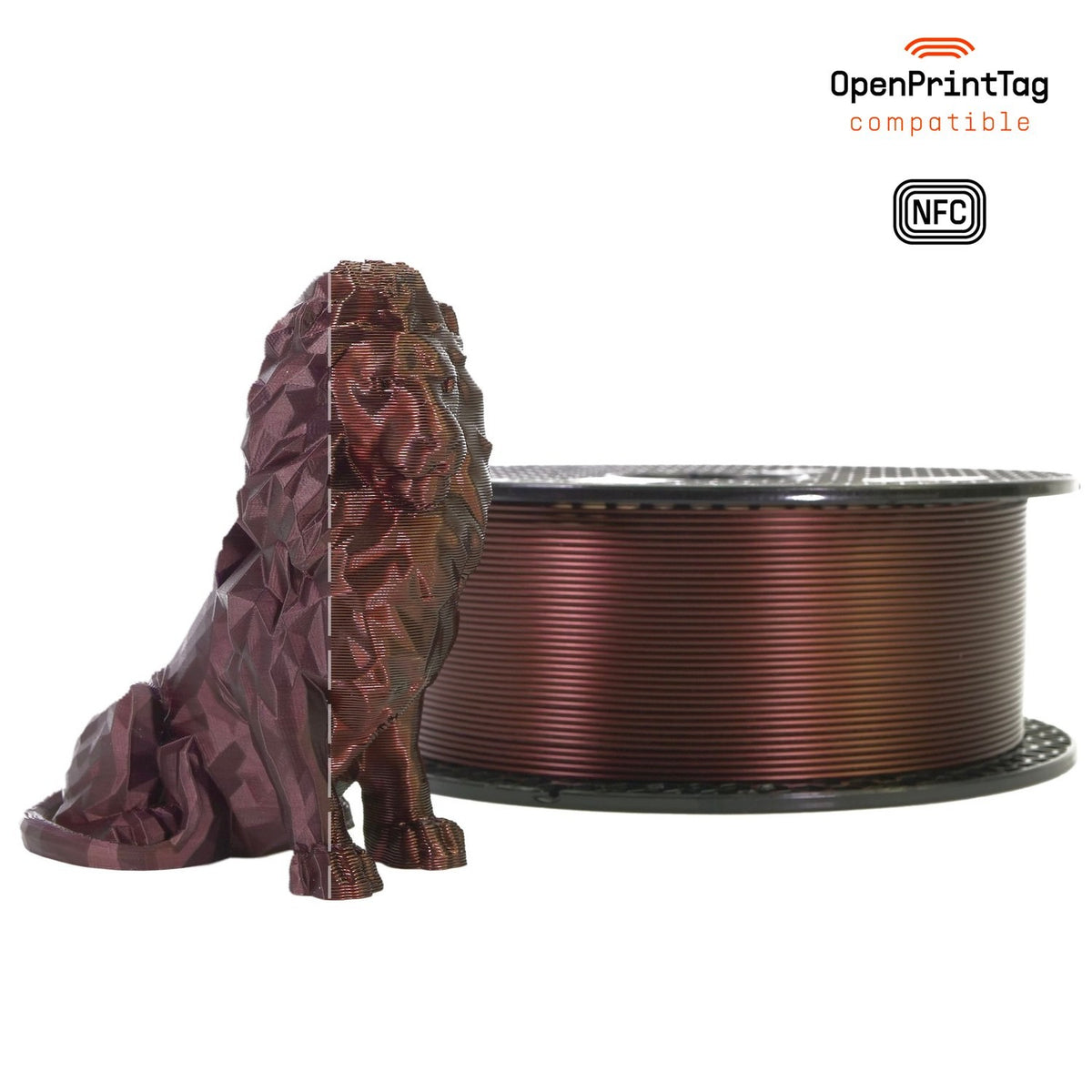 Prusament Mystic PLA 1 kg (NFC) — Mystic Brown 1 kg spool