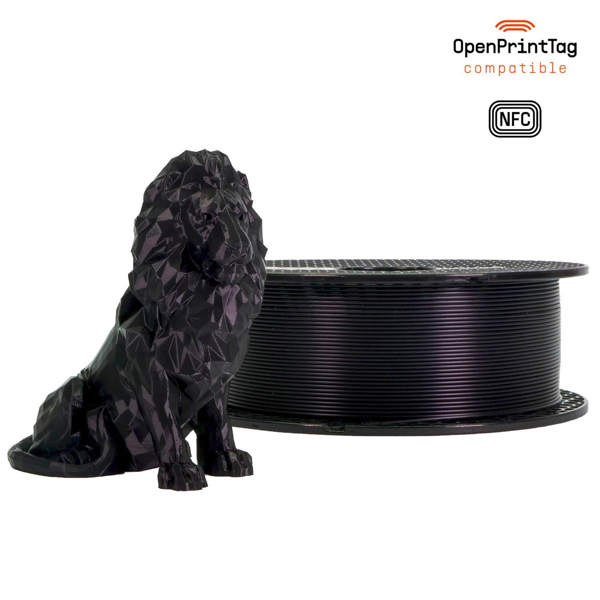 Prusament PLA 1 kg (NFC) — Jet Black 1 kg spool