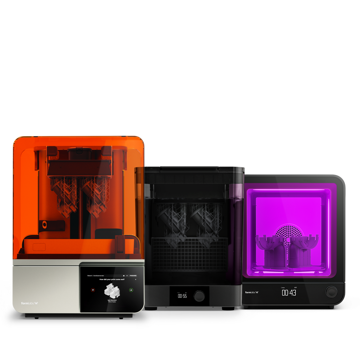 Formlabs Form 4B Premium Package core printer, wash, and cure equipment