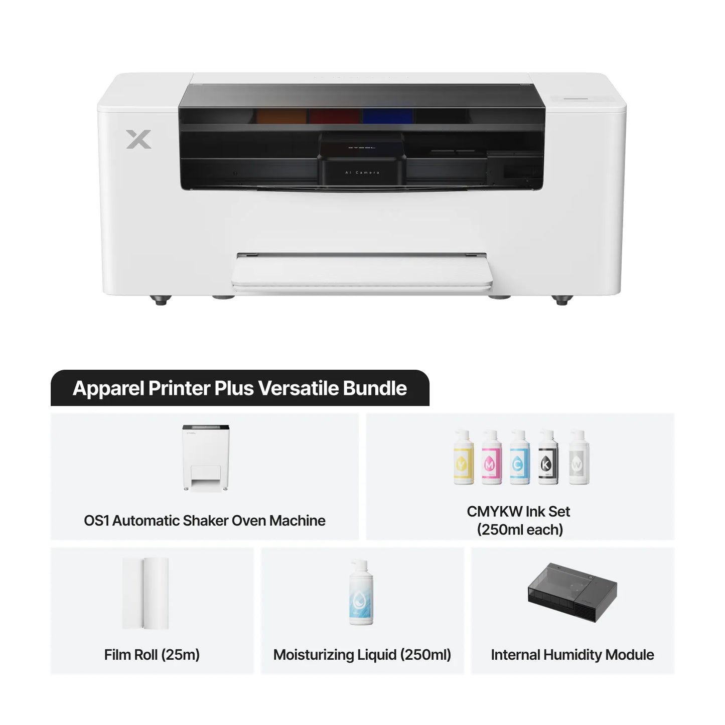 xTool Apparel Printer Plus Versatile Bundle — official xTool product image