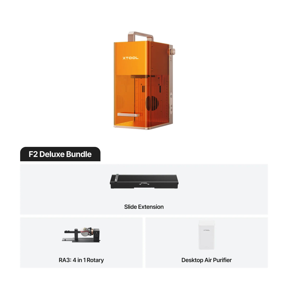 xTool F2 Deluxe Bundle — official xTool product image