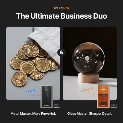 xTool F2 Ultra Single and F2 Ultra UV Duo Bundle — official xTool product image 3