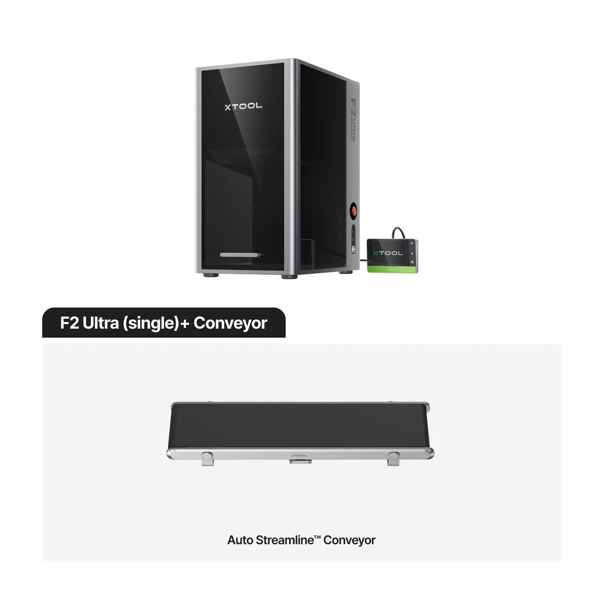 xTool F2 Ultra Single with Conveyor — official xTool product image
