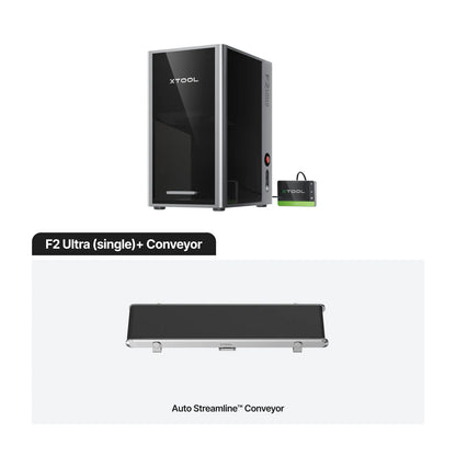 xTool F2 Ultra Single with Conveyor — official xTool product image