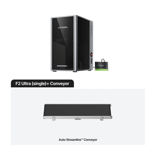 xTool F2 Ultra Single with Conveyor — official xTool product image