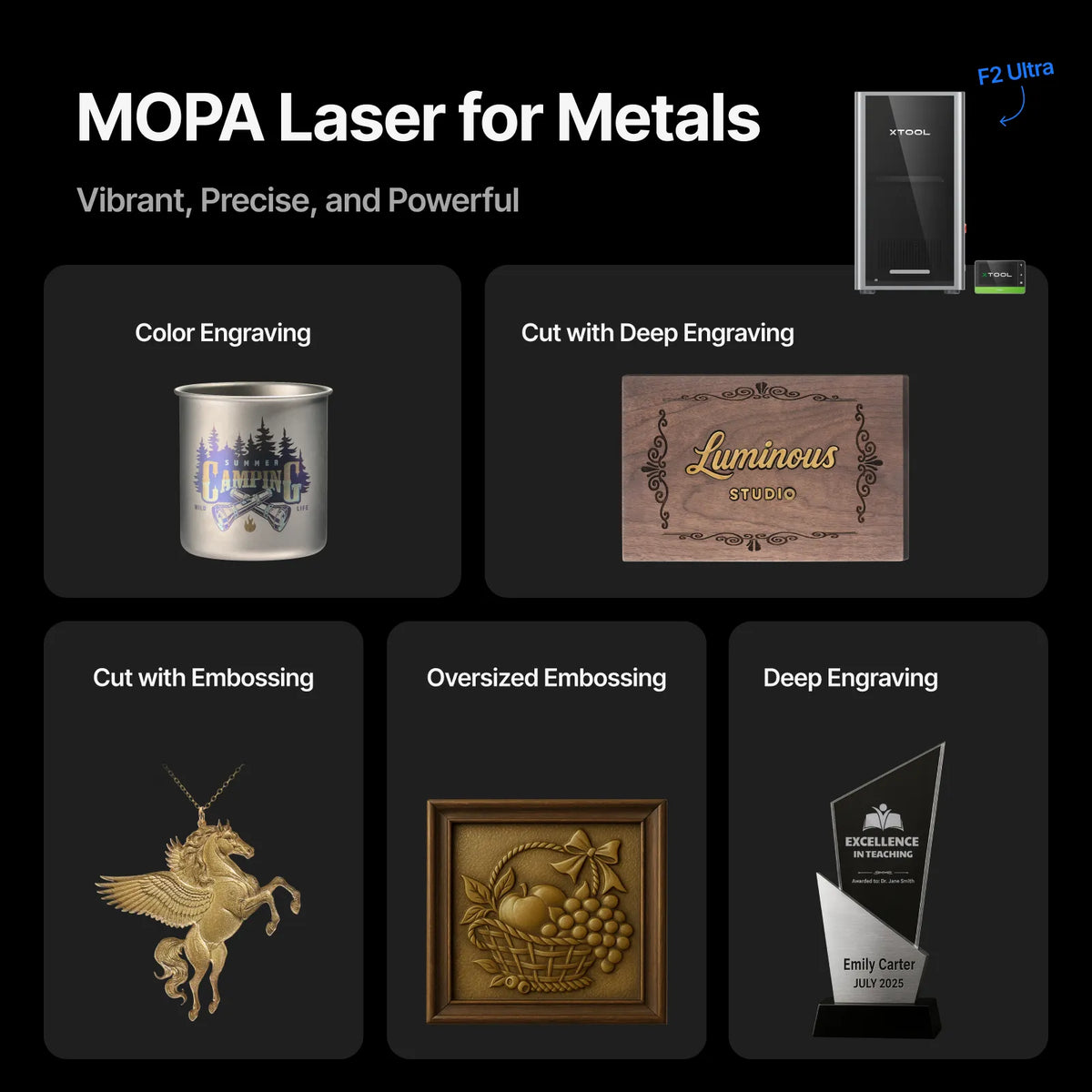 xTool F2 Ultra Single and F2 Ultra UV Duo Bundle — official xTool product image 6