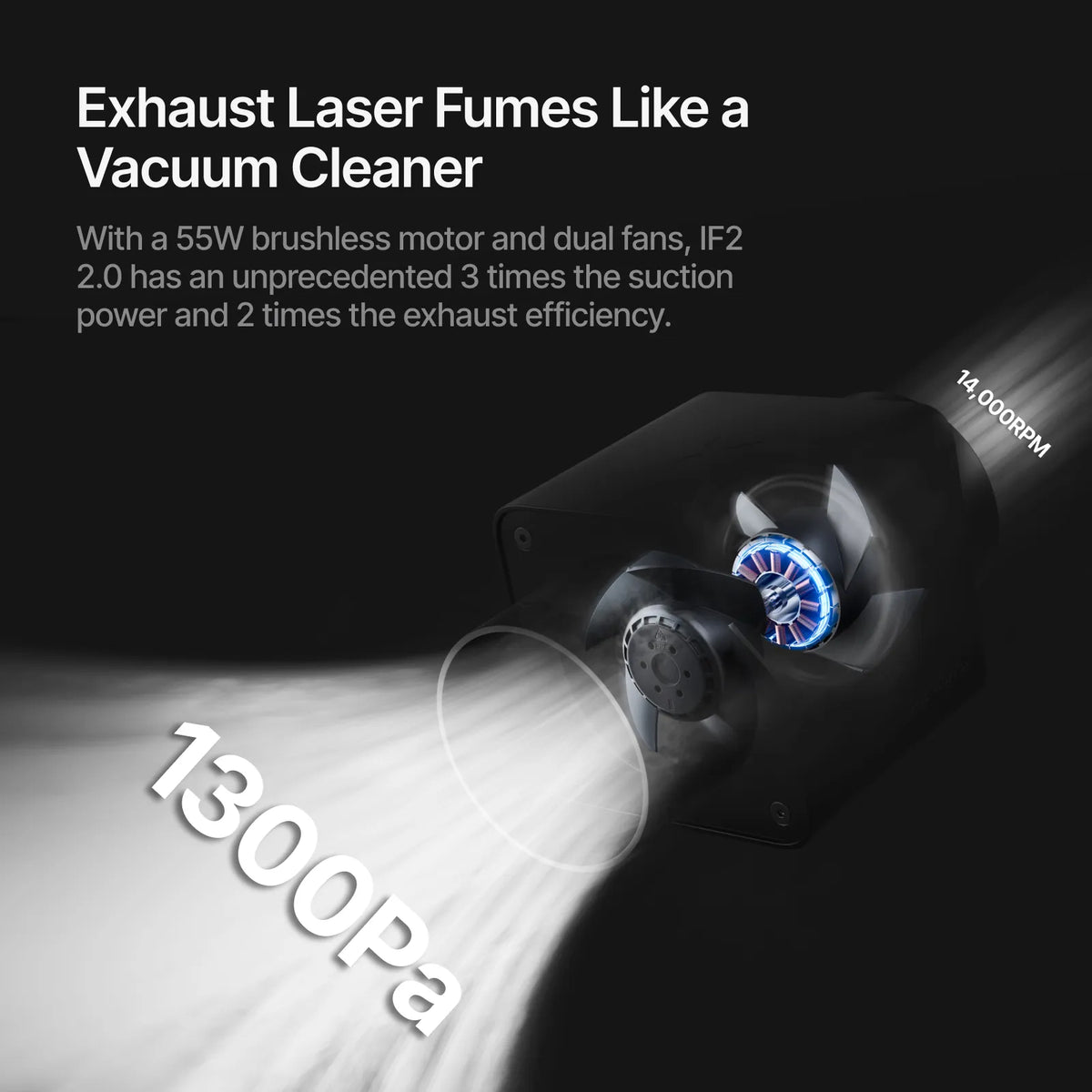 xTool IF2 Inline Duct Fan 2.0 — official xTool product image 5