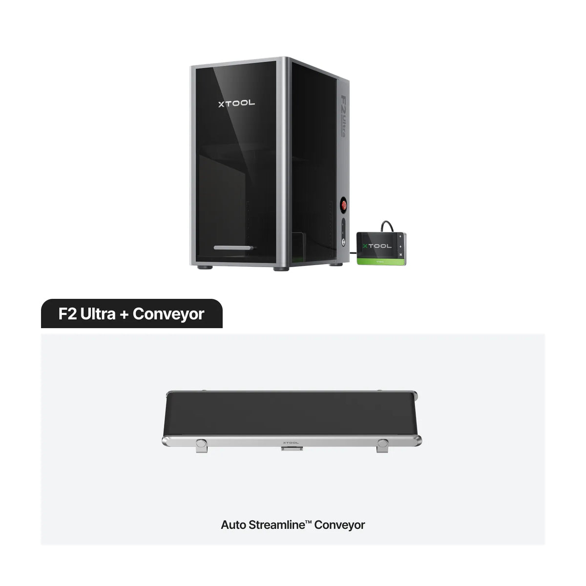 xTool F2 Ultra with Conveyor — official xTool product image