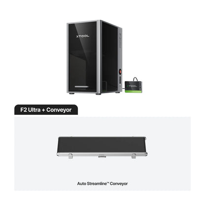 xTool F2 Ultra with Conveyor — official xTool product image