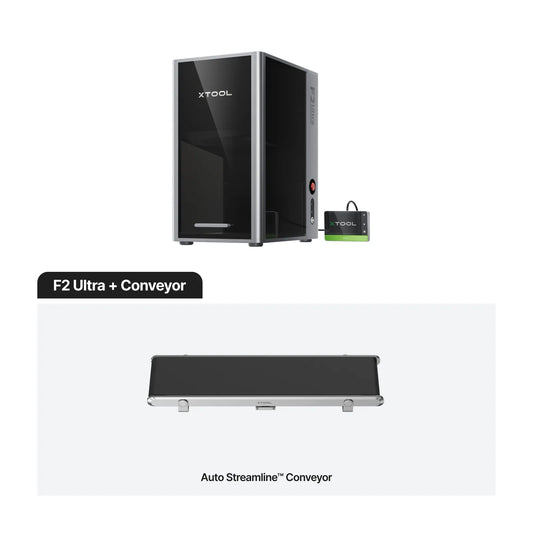 xTool F2 Ultra with Conveyor — official xTool product image