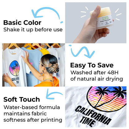 Photochromic Screen Printing Ink - 100 ml x 4 — official xTool product image 4