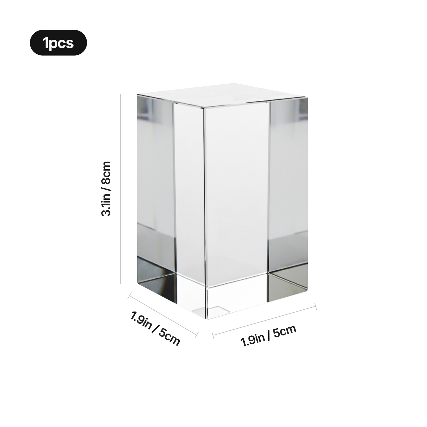 K9 Rectangle Crystal - 1 Pack — official xTool product image