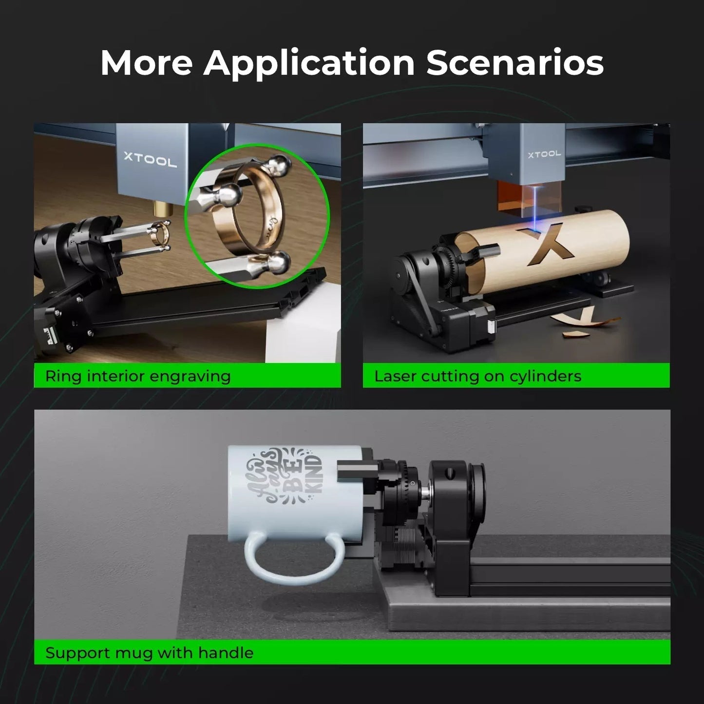 xTool RA2 Pro Rotary Accessory — official xTool product image 5
