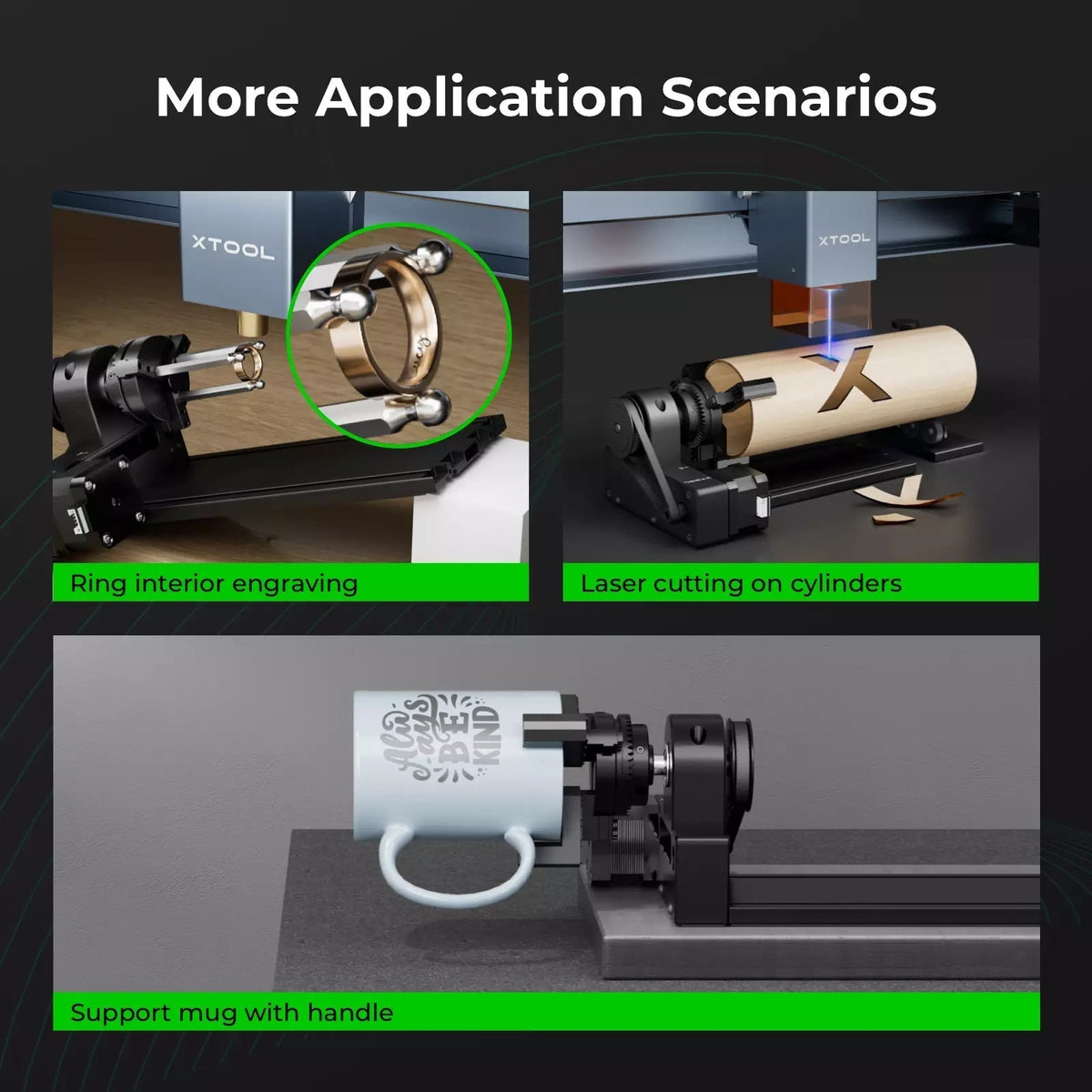 xTool RA2 Pro Rotary Accessory — official xTool product image 5