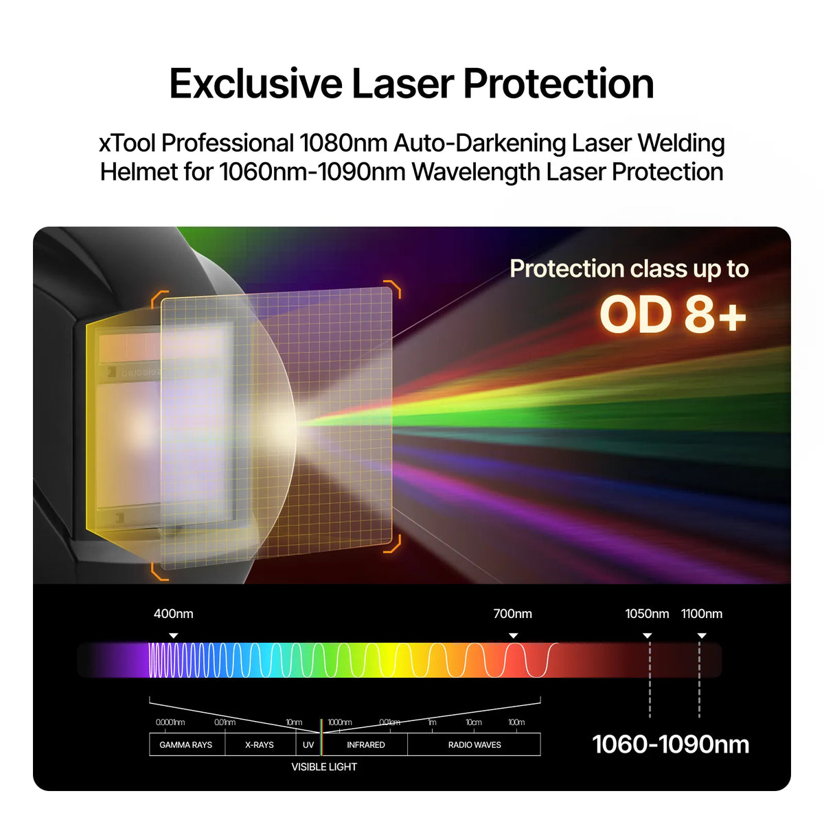 xTool Auto-Darkening Welding Helmet — official xTool product image 3