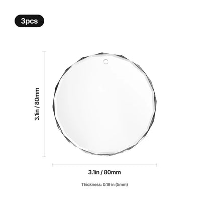K5 Glass Sheet Circular 80 x 5 Lace - 3 Pack — official xTool product image 3