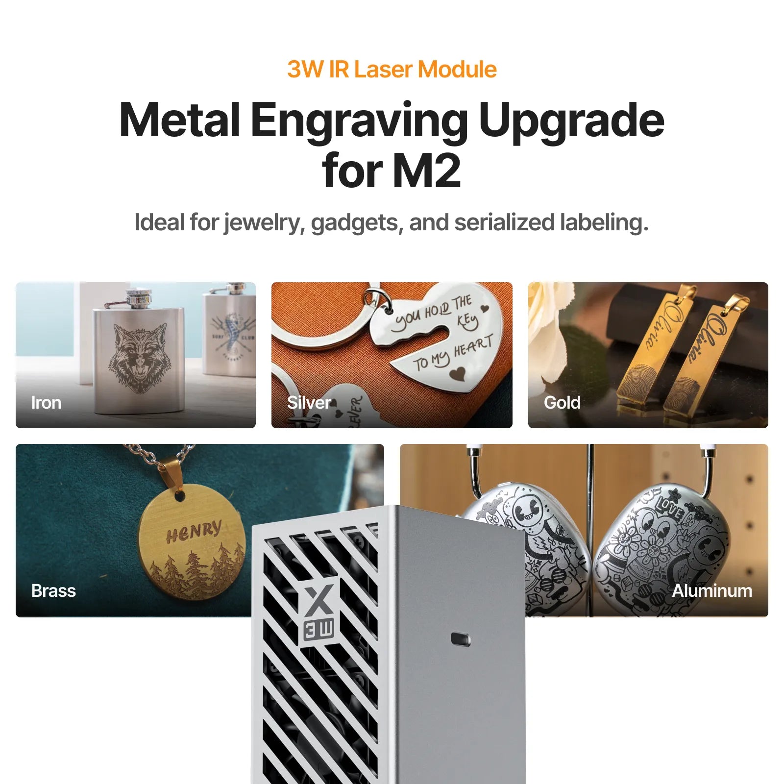 xTool M2 3W 1064 nm IR Module — official xTool product image 2