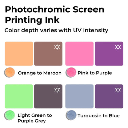 Photochromic Screen Printing Ink - 100 ml x 4 — official xTool product image 3