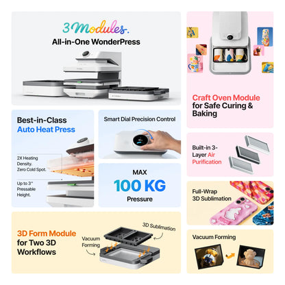 xTool WonderPress Heat Press — official xTool product image 3