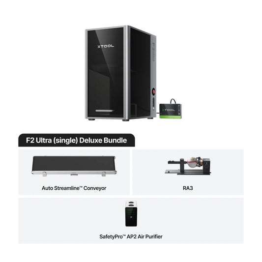 xTool F2 Ultra Single Deluxe Bundle — official xTool product image