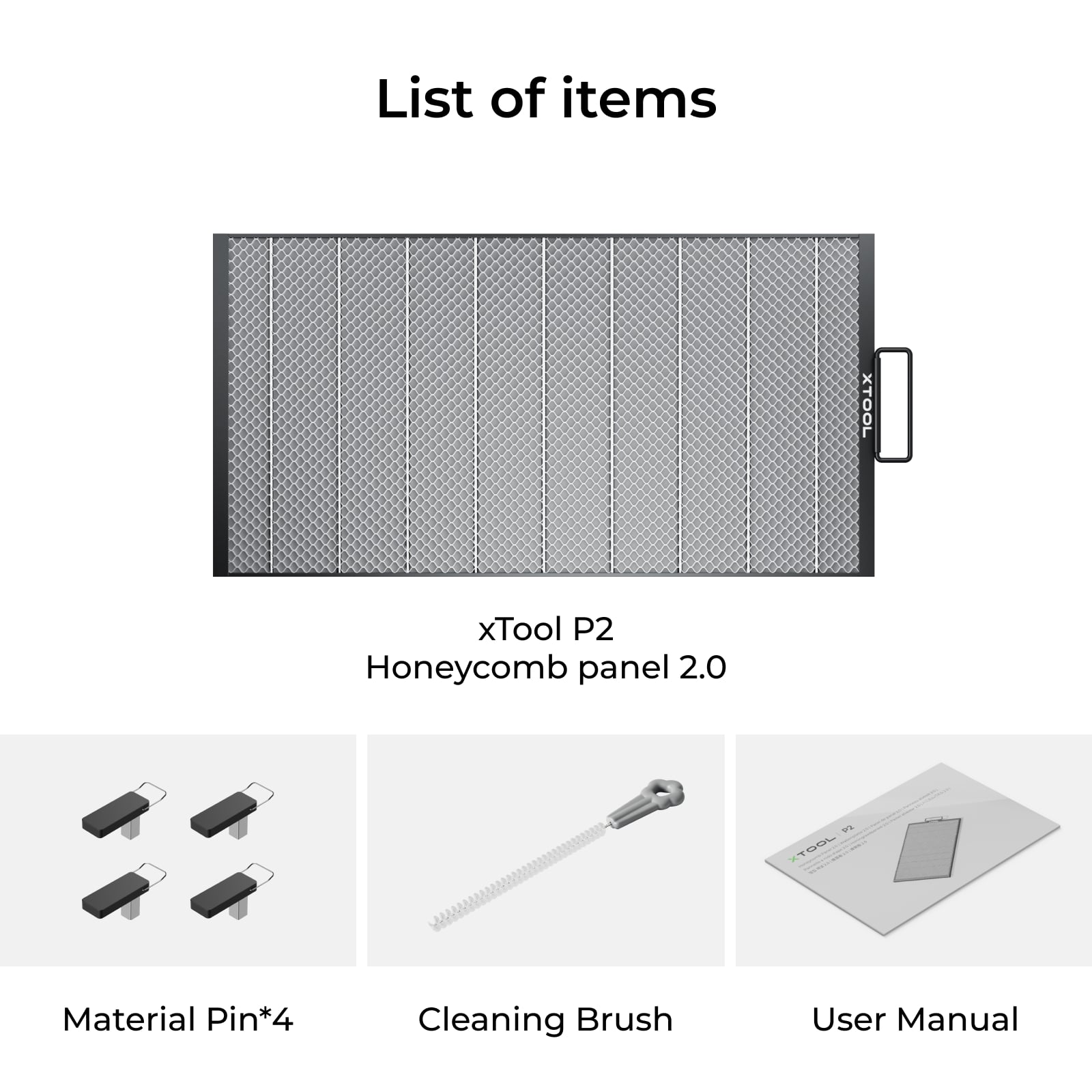 xTool P2 Honeycomb Panel 2.0 — official xTool product image 2