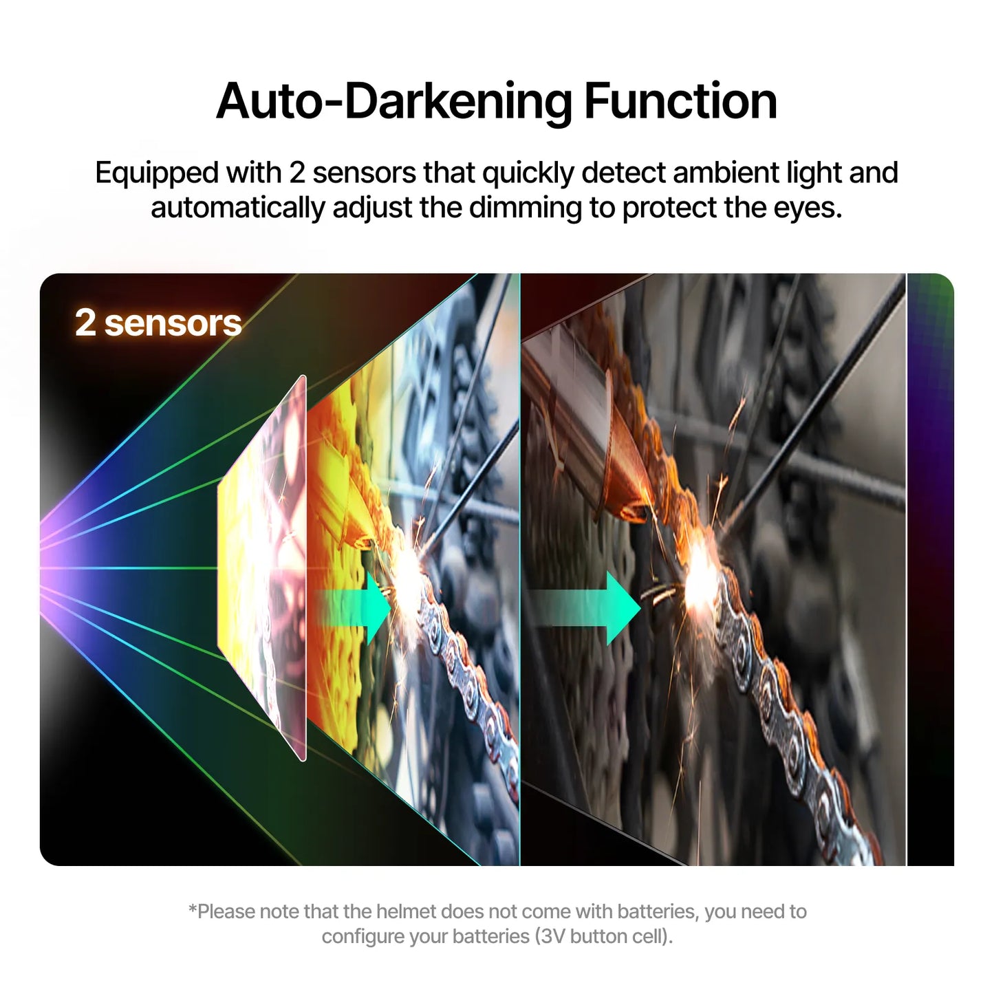 xTool Auto-Darkening Welding Helmet — official xTool product image 4
