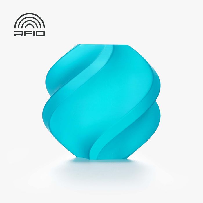 Bambu PLA Translucent Glass Pack — 4 × 1 kg — Teal (13612) component colour